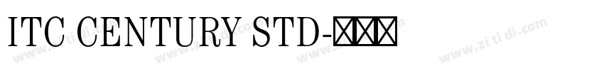 ITC CENTURY STD字体转换 ITC CENTURY STD字体转换